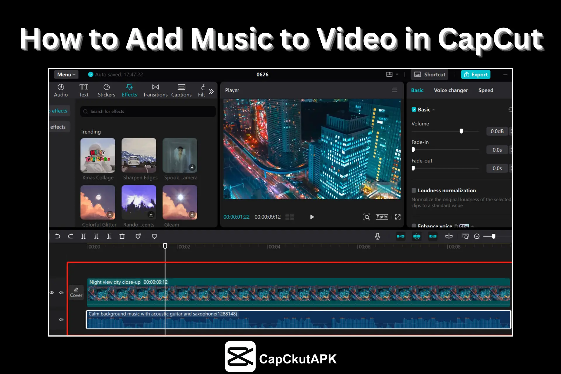 How to Add Music to Video in CapCut